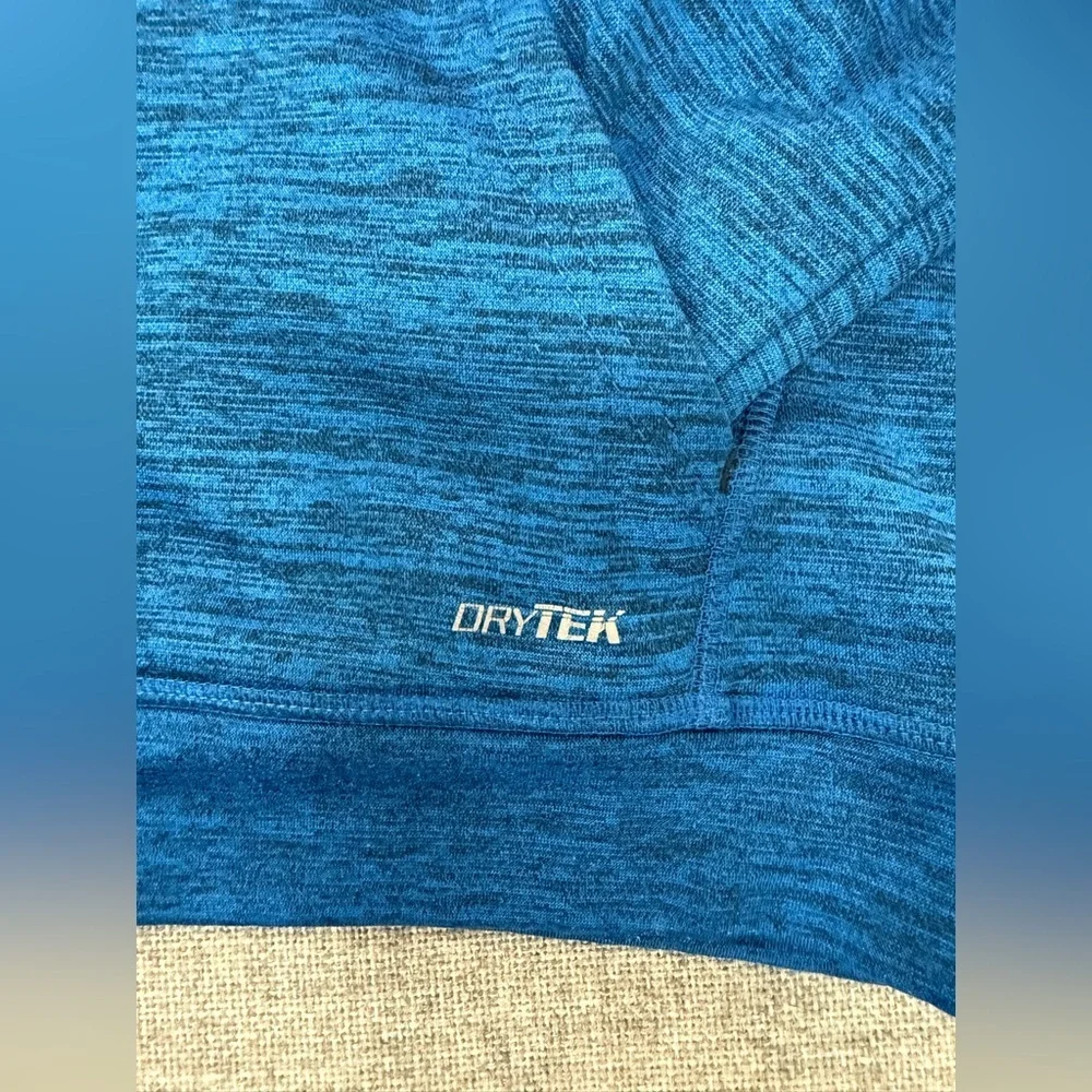 Tek Gear Blue Hoodie with Green Circle Design 0089 - Picture 4 of 5